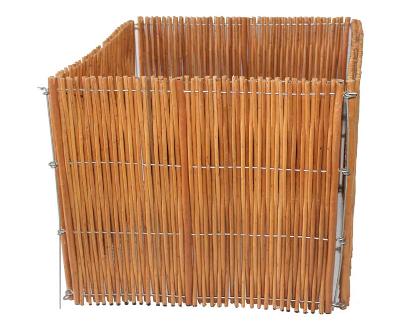 willow planter woven with iron wire