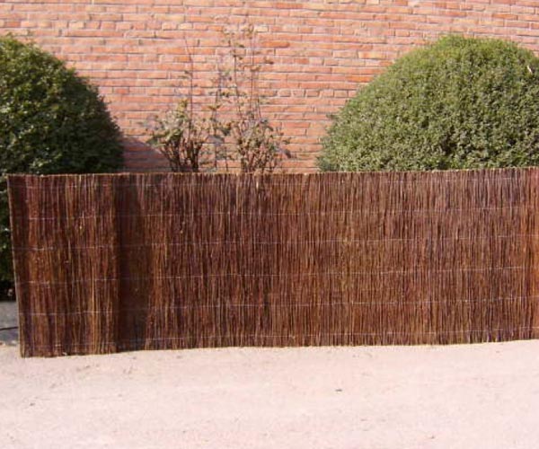 Willow branch fence